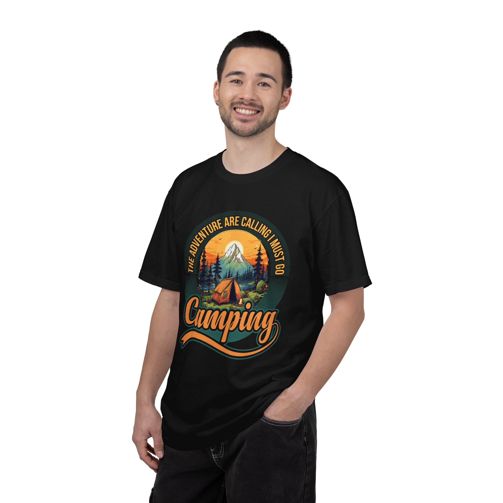 Adventure Camping T-Shirt, Unisex Garment-Dyed Tee, Camping Lovers Gift, Outdoor Adventure Shirt, Nature Graphic Tee. - Image 2