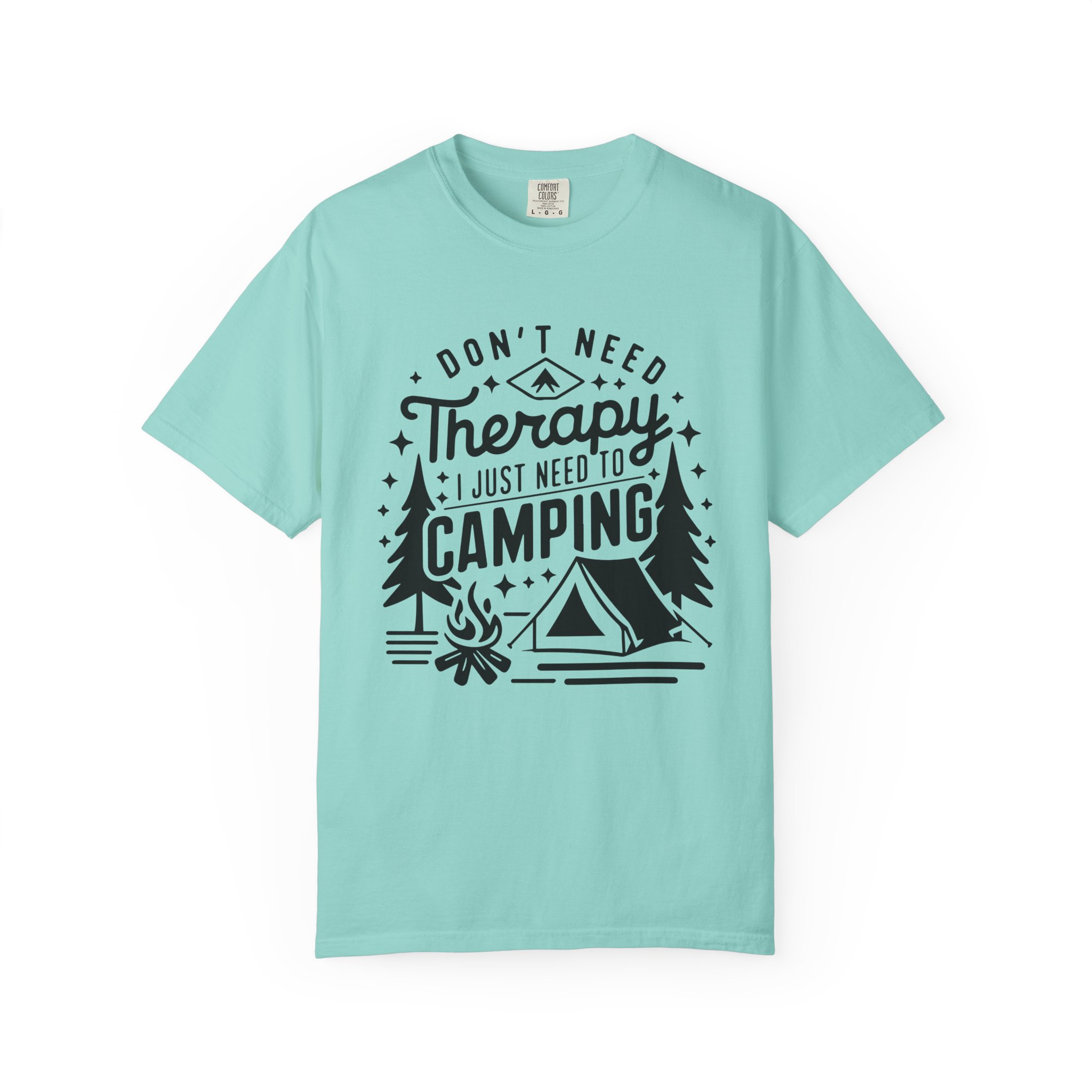Camping Therapy T-Shirt | Unisex Garment-Dyed Tee for Outdoor Lovers, Perfect Gift for Campers, Nature Lovers, and Adventure Seekers. - Image 33