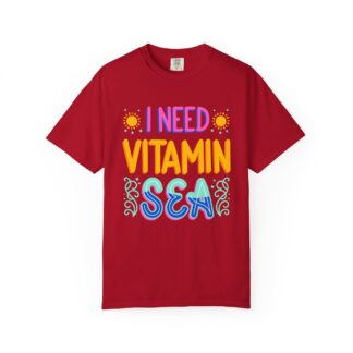 Funny summer quote t-shirt - Beachy Vibes - I Need Vitamin Sea - Image 41