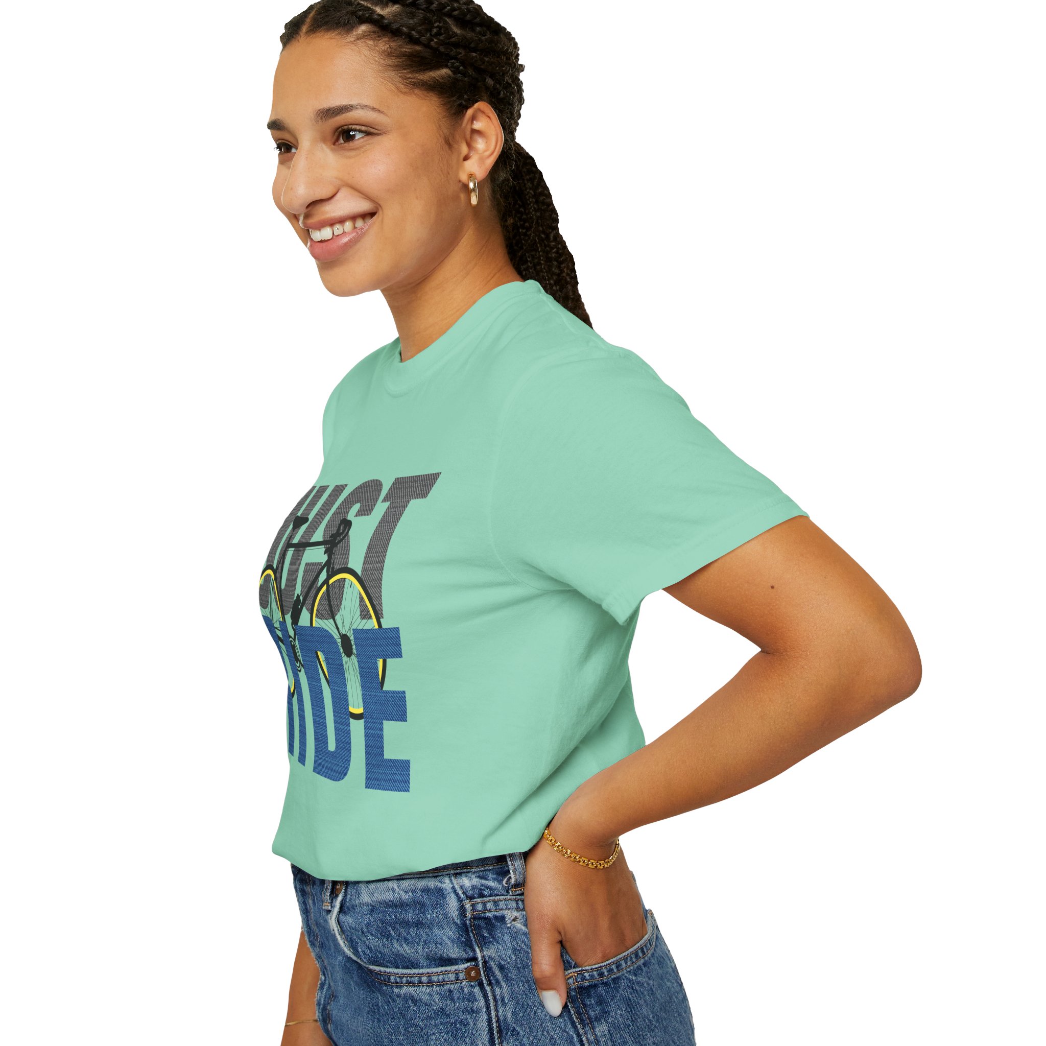 Unisex Cycling T-shirt, Just Ride Graphic Tee, Sporty Casual Wear, Cycling Gift, Active Lifestyle Apparel, Bike Lover Shirt. - Image 29