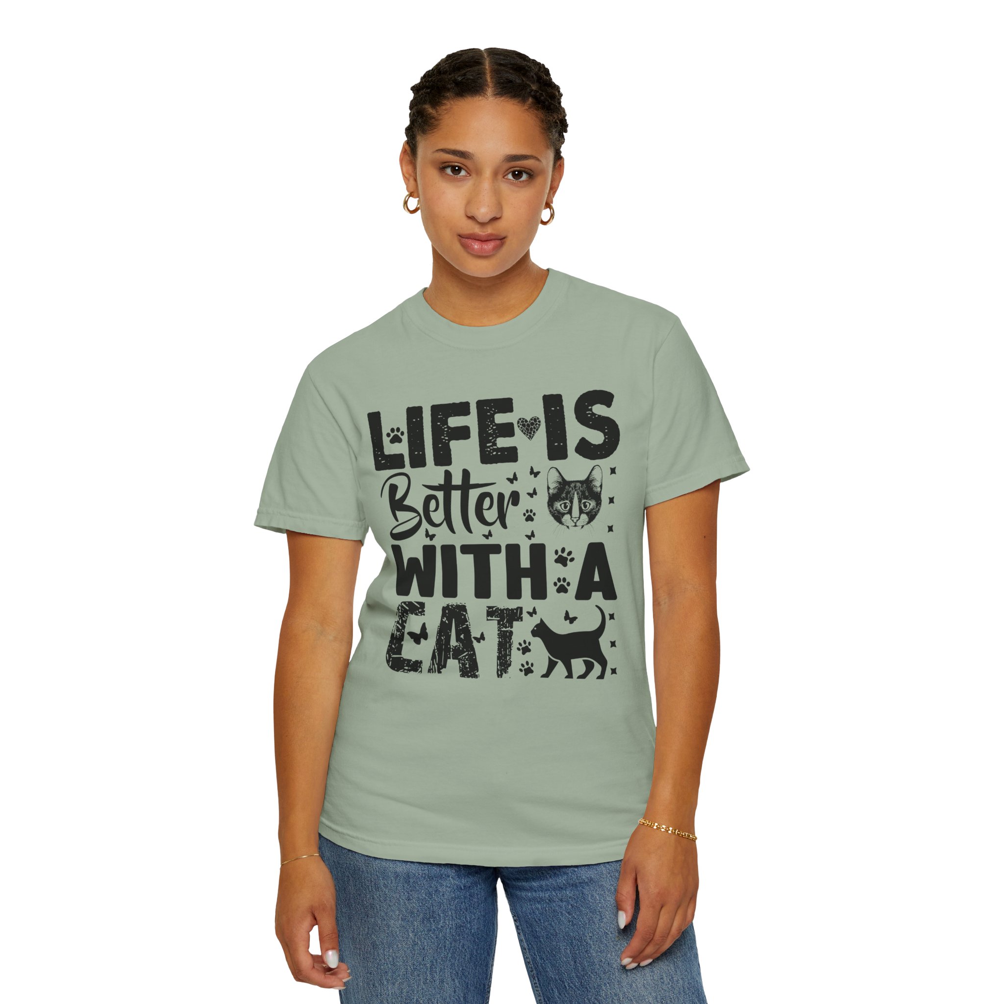 C - 5.18 - Life Is Better With A Cat lover T-Shirt. - Image 28