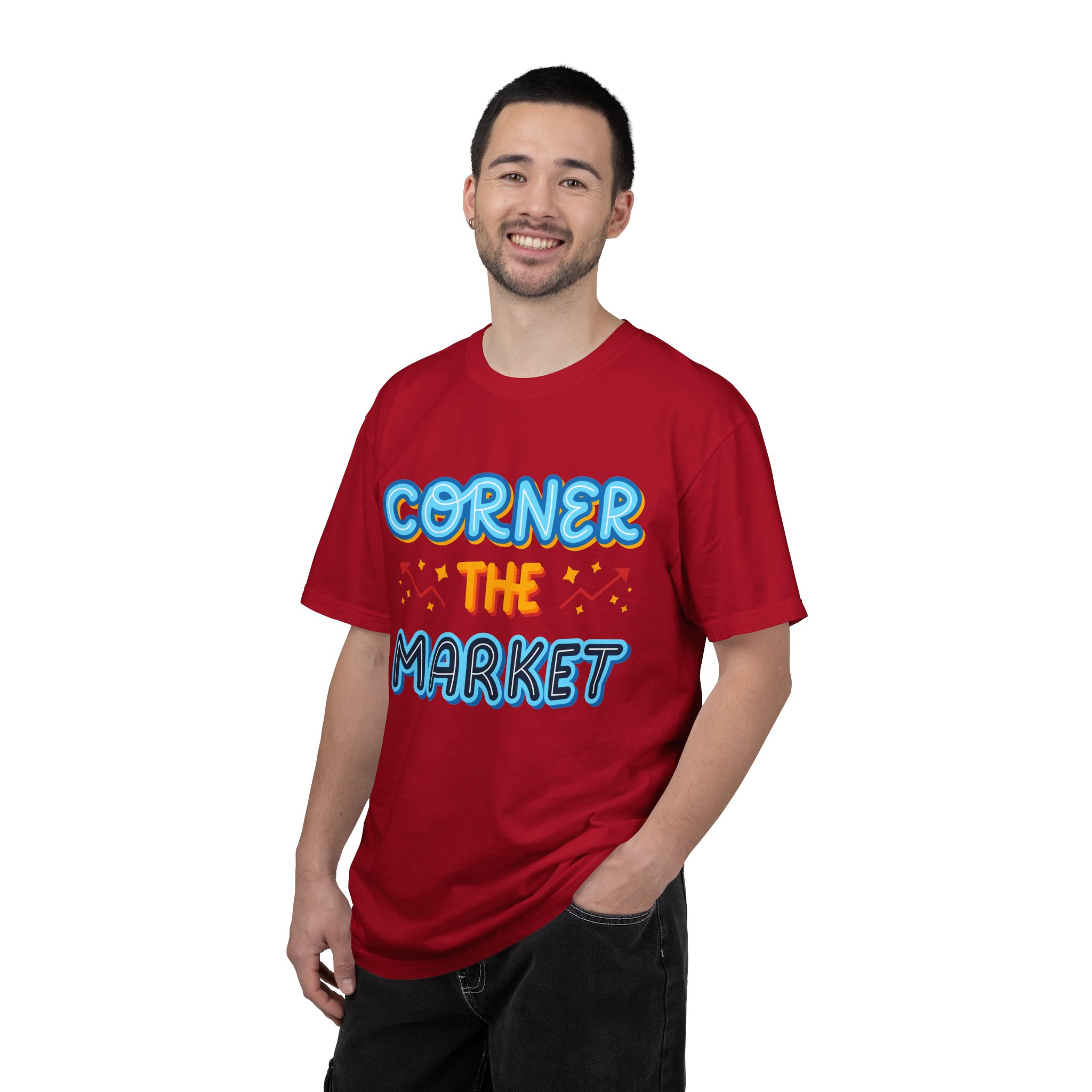 b2 - 2.8c - Corner the Market T-Shirt – Retro Neon Graphic Tee for Ambition, Hustle & Bold Business Vibes. - Image 50