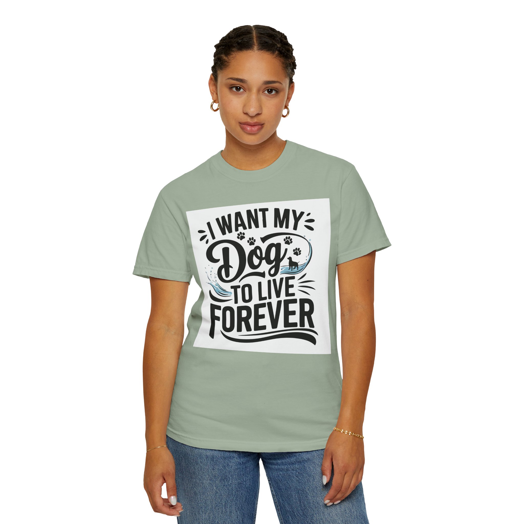 I Wish My Dog Could Live Forever T-Shirt – Dog Lover Graphic Tee for Pet Owners & Dog Parents. - Image 4