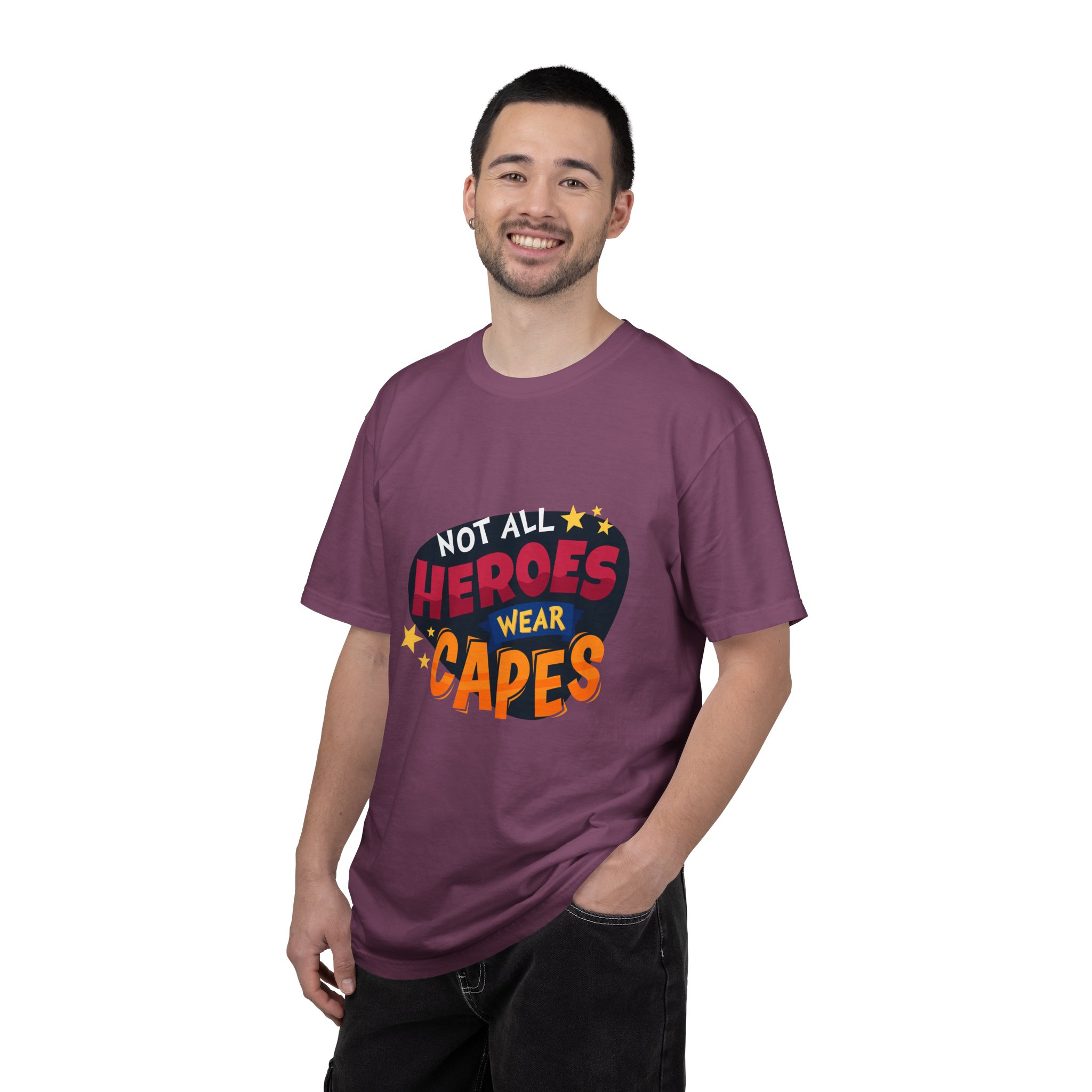 Heroic Message T-shirt for Everyday Wear, Unisex Gift, Casual Style, Great for Superhero Fans Tee. - Image 26
