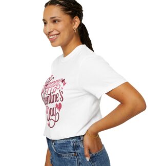 Happy Valentine’s Day Heart Script T-Shirt – Romantic Love Graphic Tee for Couples, Gift Giving & Festive Celebration. - Image 13
