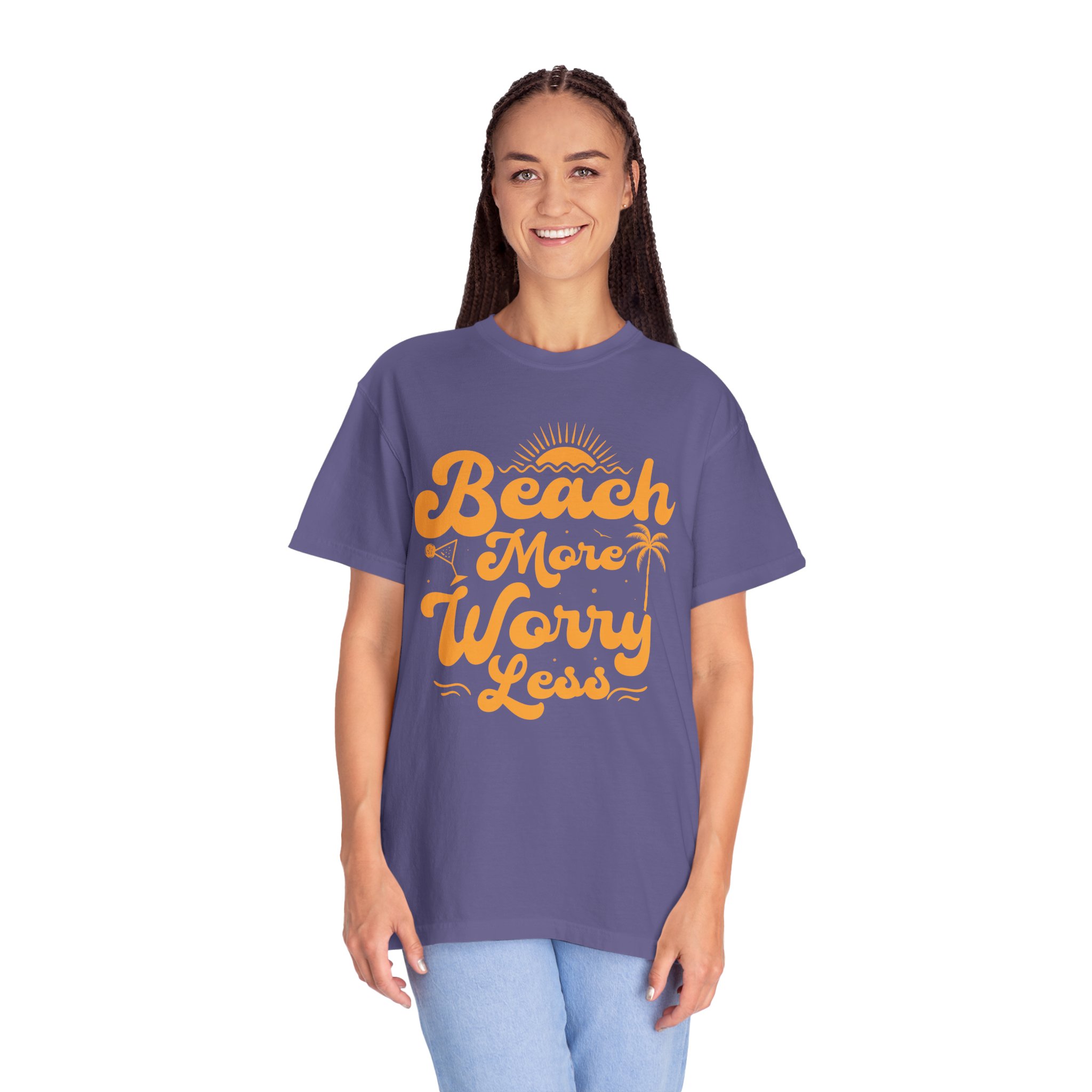 C - 13.12a - Beach Vibes T-Shirt - Unisex Garment-Dyed Tee, Summer Apparel, Gift for Beach Lovers, Vacation Outfit, Relaxing Days. - Image 35