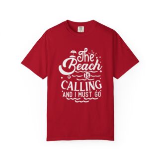 C - 13.5 - Beach Calling Unisex T-Shirt, Summer Tee, Vacation Shirt, Coastal Vibes, Fun Gift for Beach Lovers, Casual Wear.