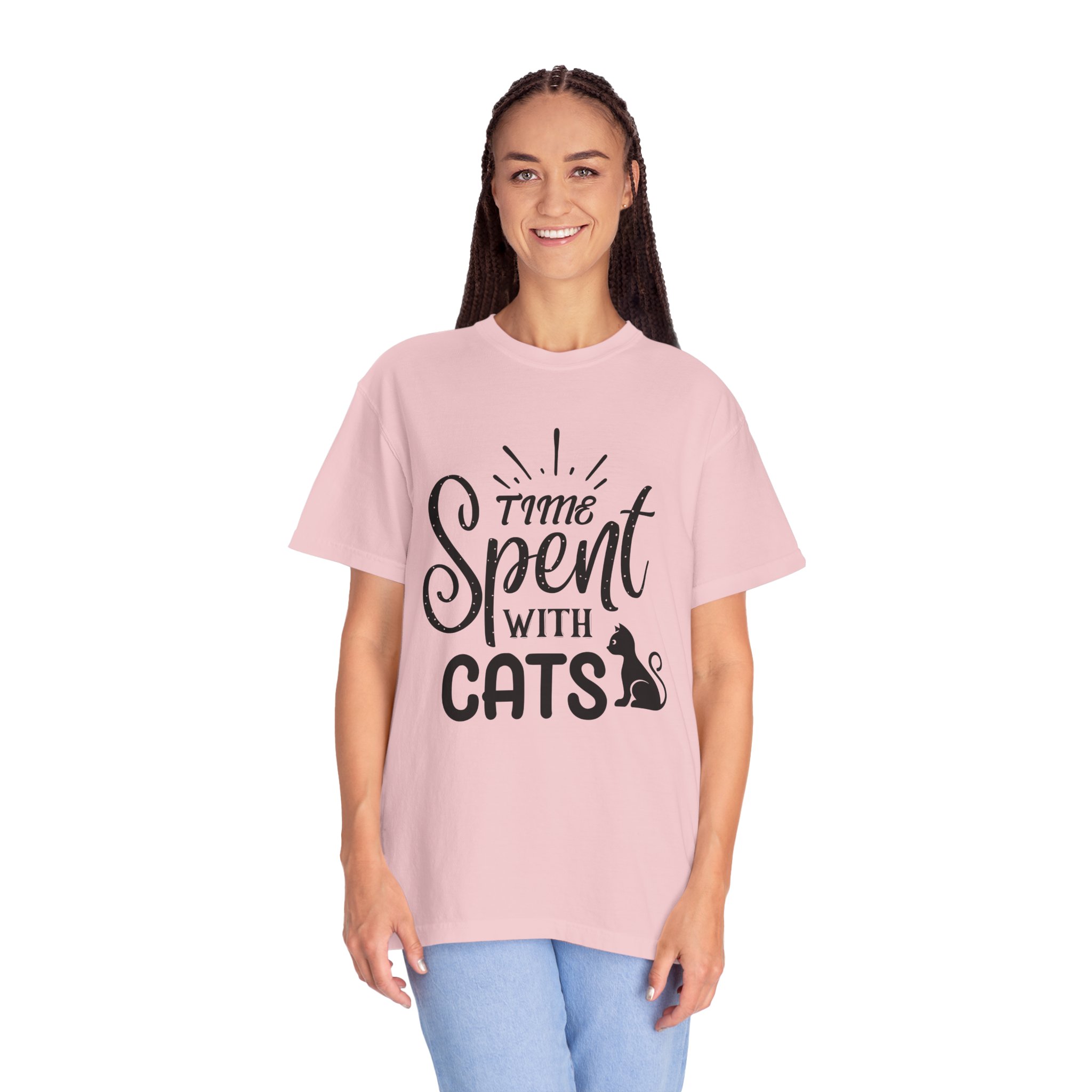 b2 - 5.13 - Time Spent with Cats T-Shirt – Heartwarming Cat Lover Graphic Tee for Cozy Moments & True Pet Love. - Image 3