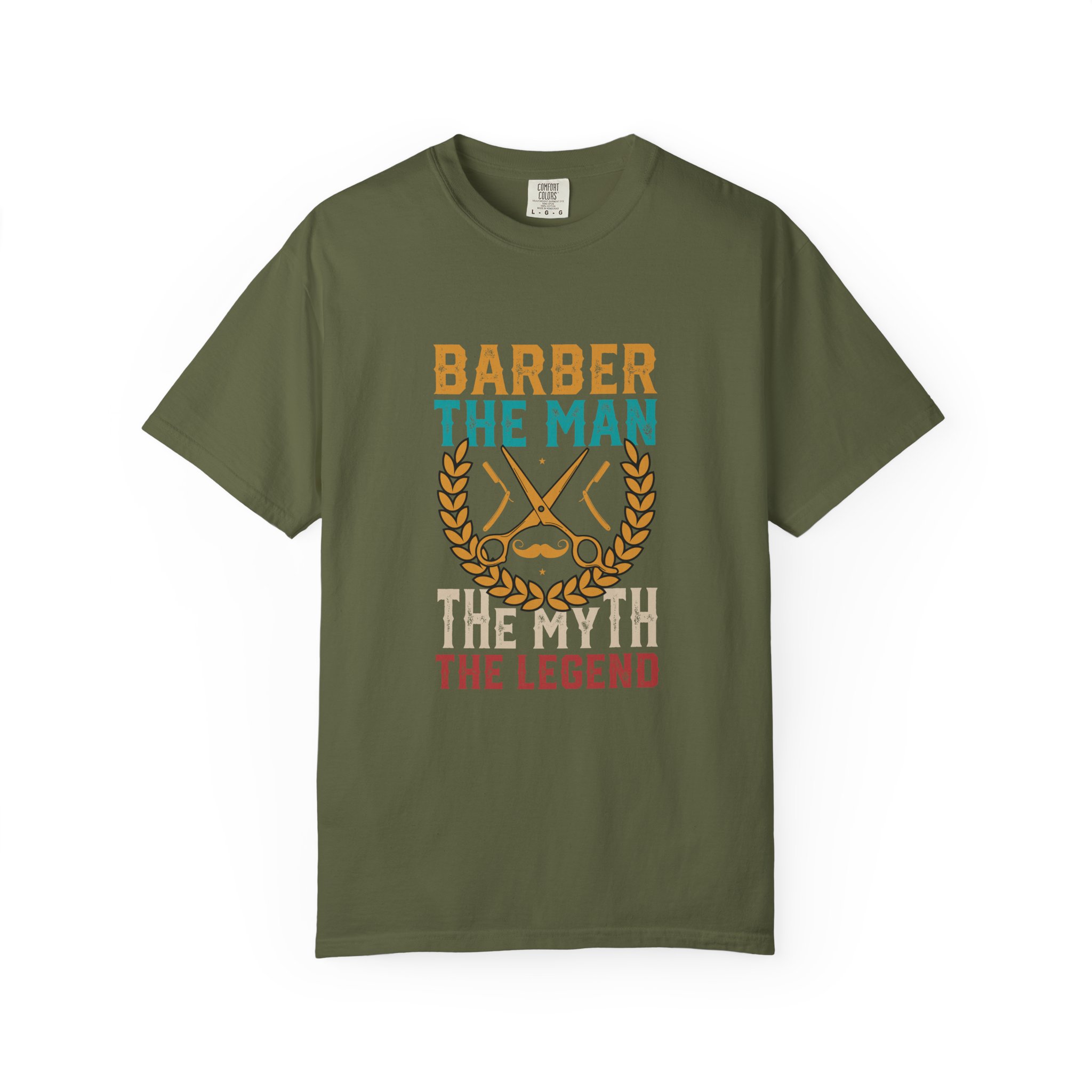 Barber Legend T-Shirt: Unisex Garment-Dyed Tee for Barbers, Father's Day Gift, Casual Wear, Barber Shop Apparel, Unique Gift Idea. - Image 9