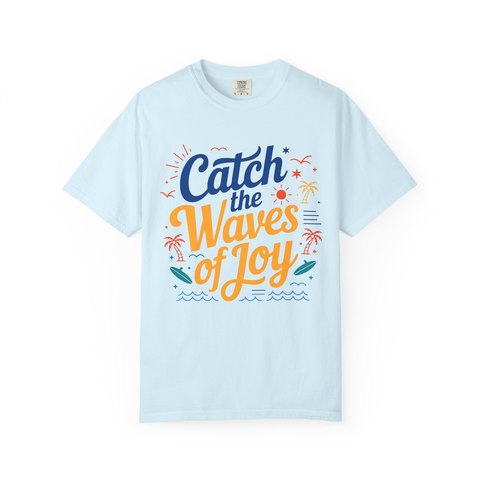 Catch the Waves of Joy T-Shirt, Beachwear, Summer Apparel, Unisex Fashion, Vacation Shirt, Gift for Surfers. - Image 9