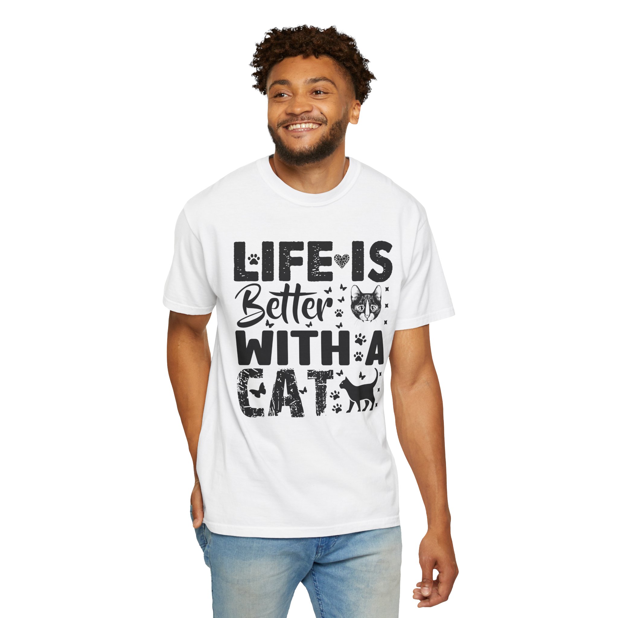 C - 5.18 - Life Is Better With A Cat lover T-Shirt. - Image 14