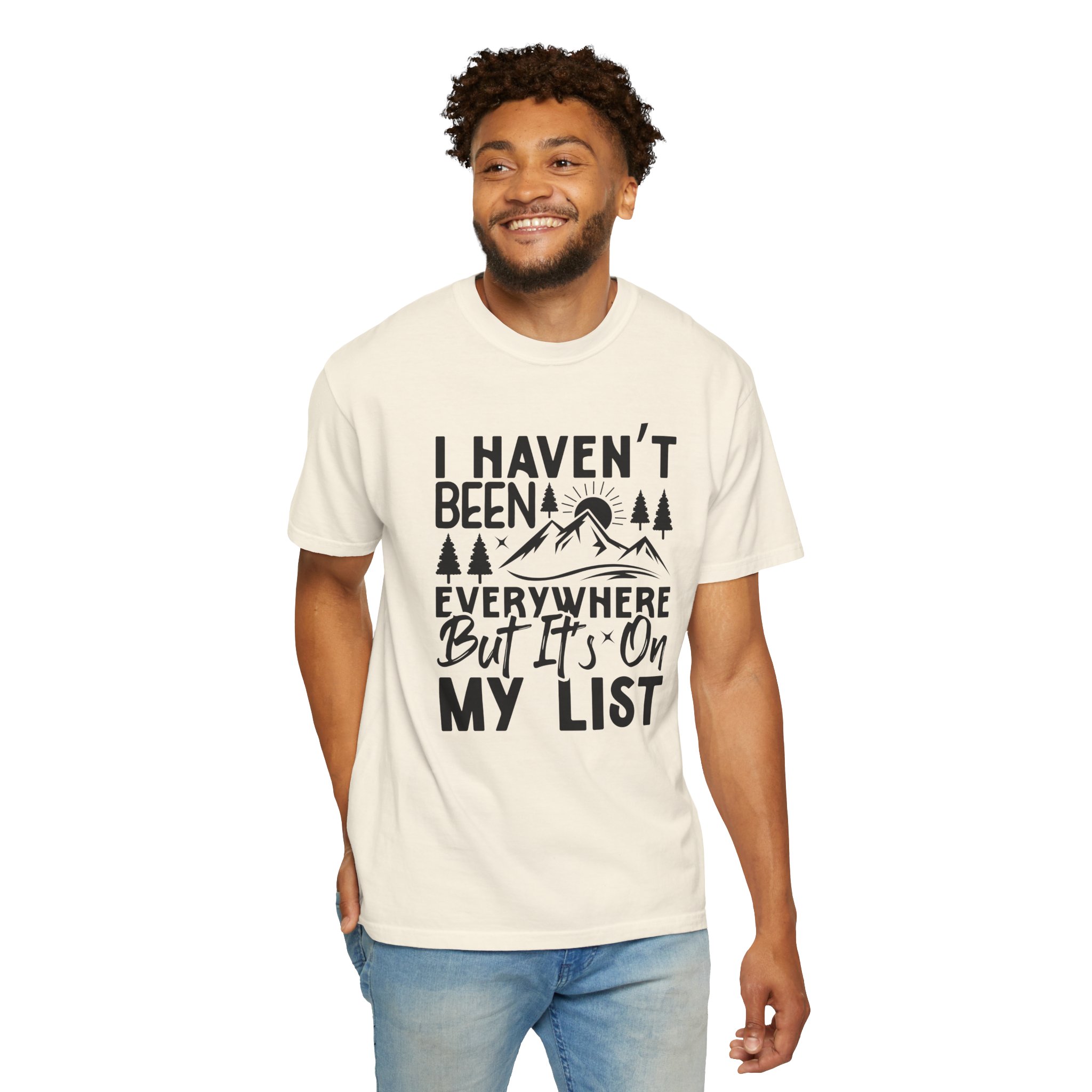 Adventure List T-Shirt, Unisex Garment-Dyed Tee, Travel Shirt, Gift for Explorers, Hiking Apparel, Outdoor Enthusiast Top. - Image 14