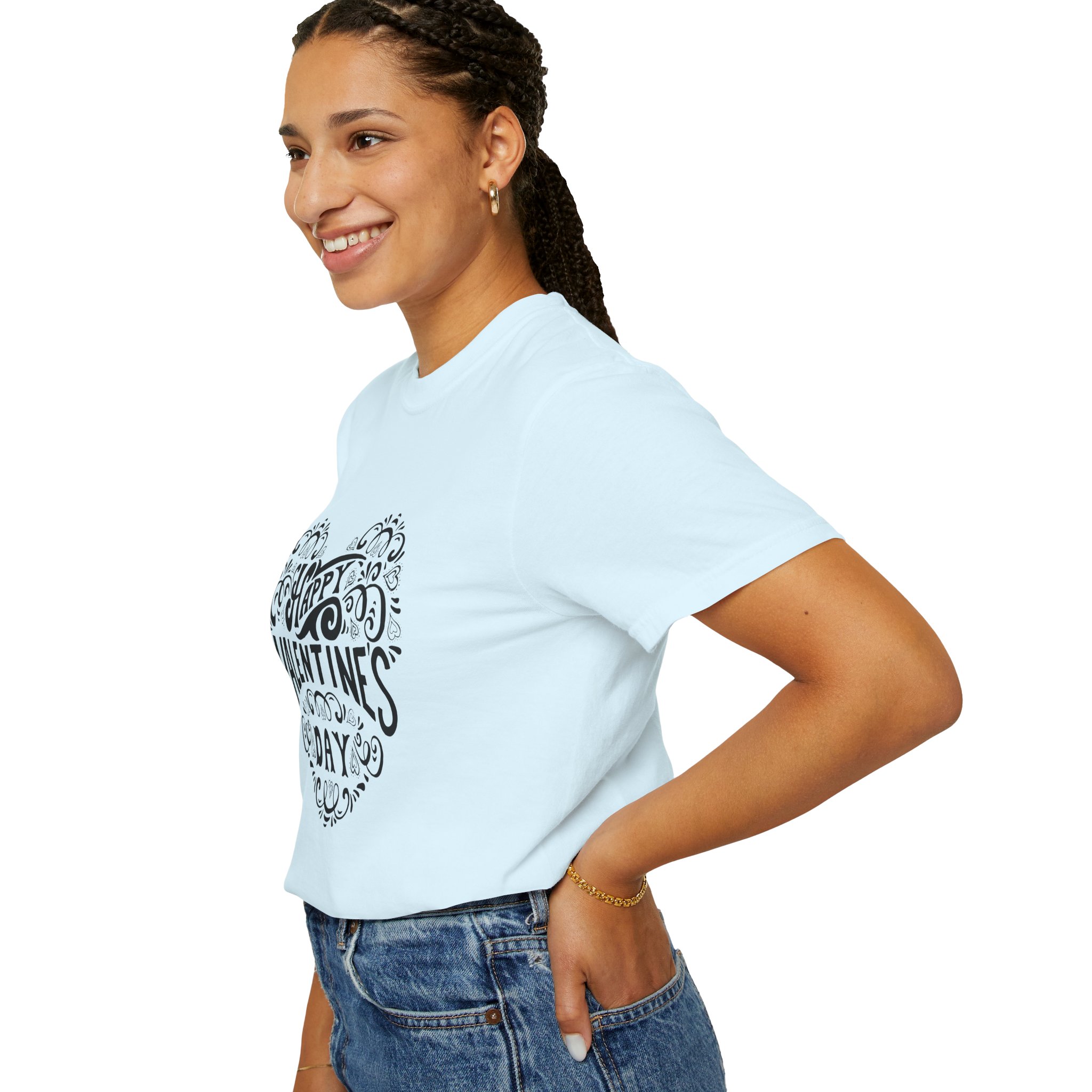 Valentine's Day Tee, Happy Valentine's Day Shirt, Unisex Love T-Shirt, Gift for Him/Her, Cute Couple Shirt - Image 37