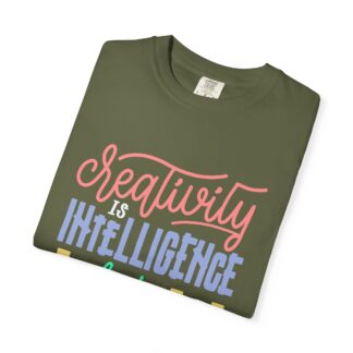 Bold Inspirational T-Shirt: Embrace Creativity - Creativity Is Intelligence Having Fun Unisex Tee - Image 15