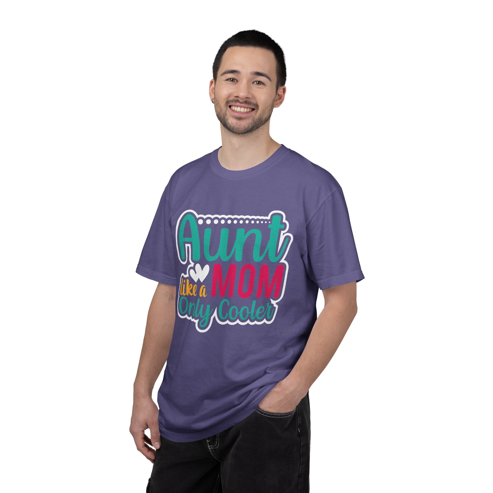 Aunt Like a Mom Unisex Garment-Dyed T-Shirt, Cool Aunt Gift, Family Reunion Tee, Mother's Day Shirt. - Image 34