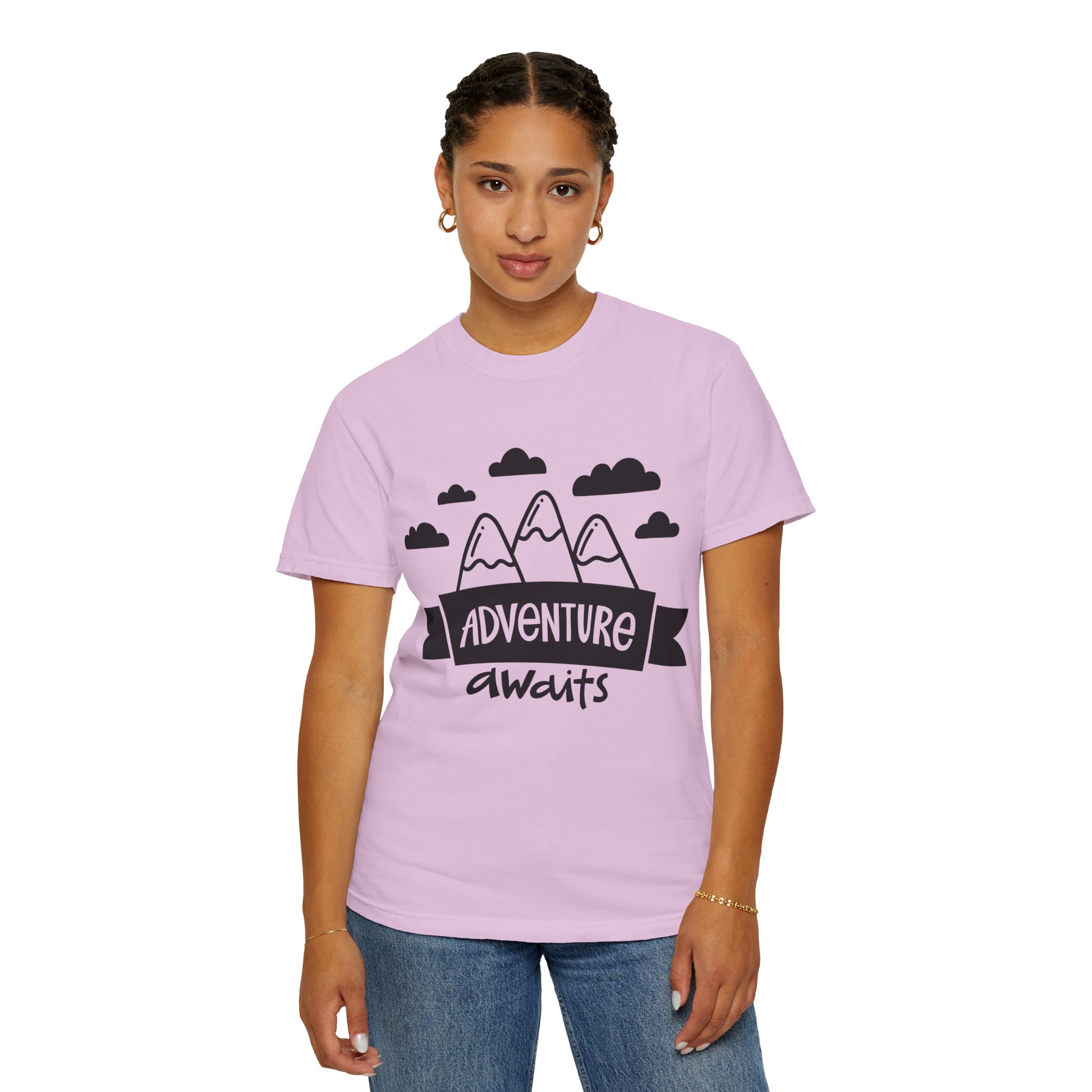 C - 14.4a - Adventure Awaits Unisex Garment-Dyed T-shirt | Nature Lover Tee, Outdoor Shirt, Travel Apparel, Gift for Explorers, Adventure Clothing. - Image 4