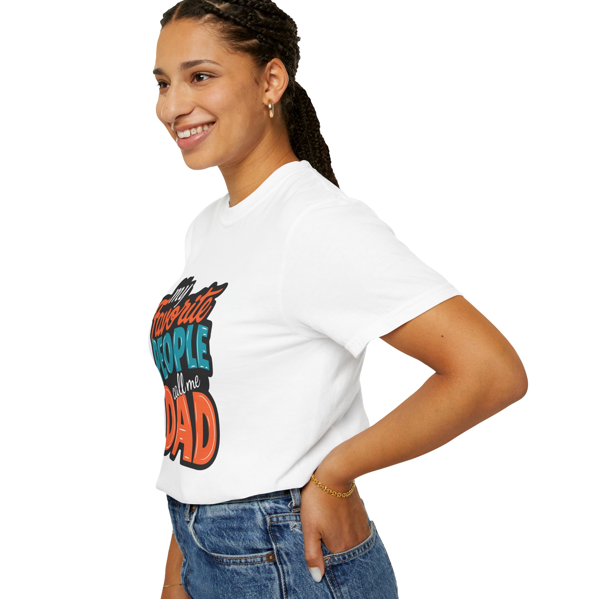 My Favorite People Call Me Dad Unisex T-Shirt, Gift for Dad, Father's Day Shirt, Birthday Gift, Casual Tees, Everyday Wear. - Image 5