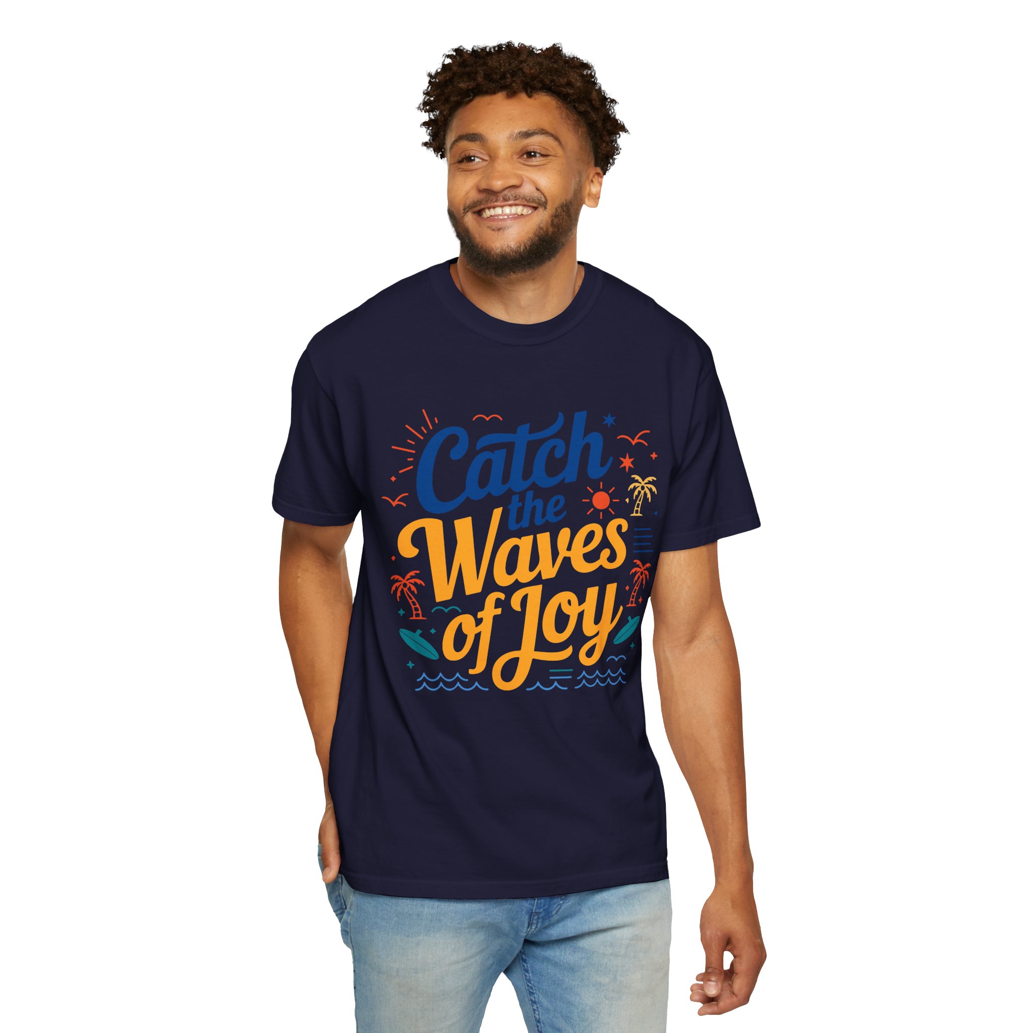 Catch the Waves of Joy T-Shirt, Beachwear, Summer Apparel, Unisex Fashion, Vacation Shirt, Gift for Surfers. - Image 22