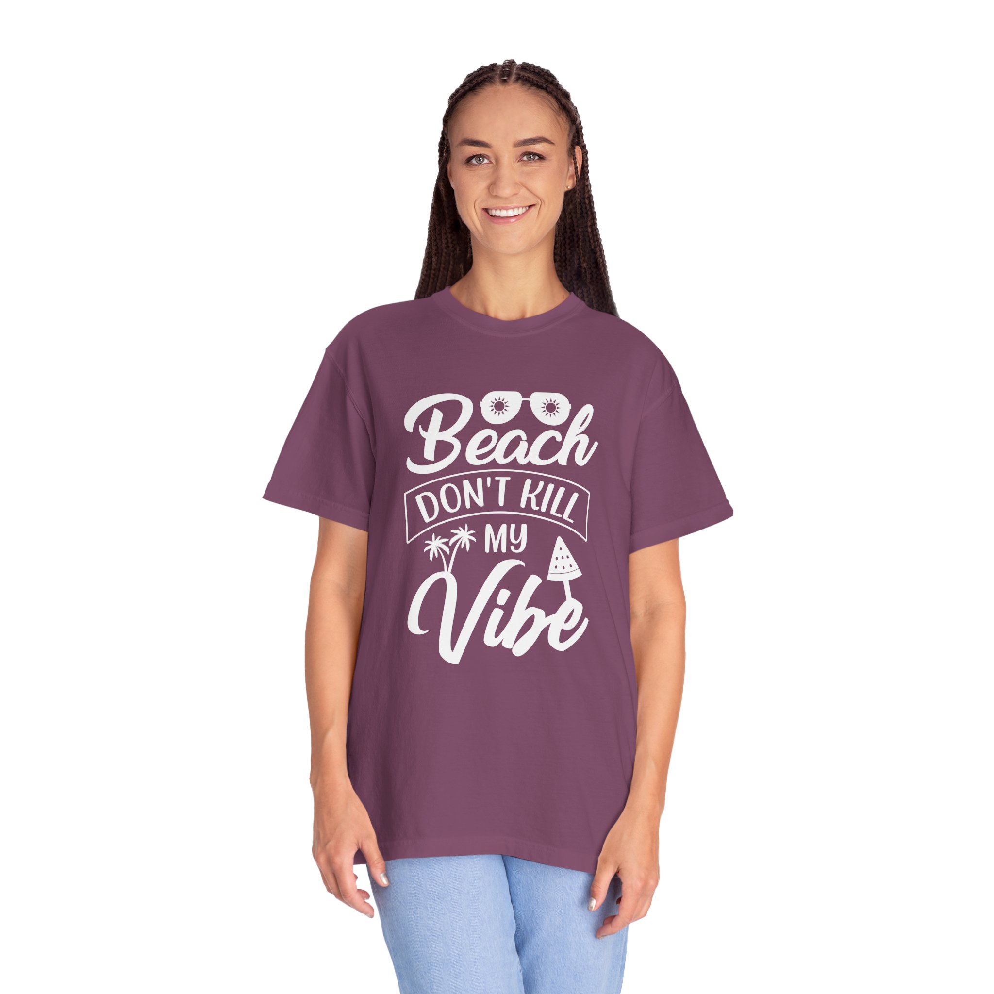 C - 13.10 - Beach Vibe Garment-Dyed T-Shirt | Summer Tee, Vacation Wear, Casual Style, Ocean Lover Gift, Beach Party Apparel. - Image 51
