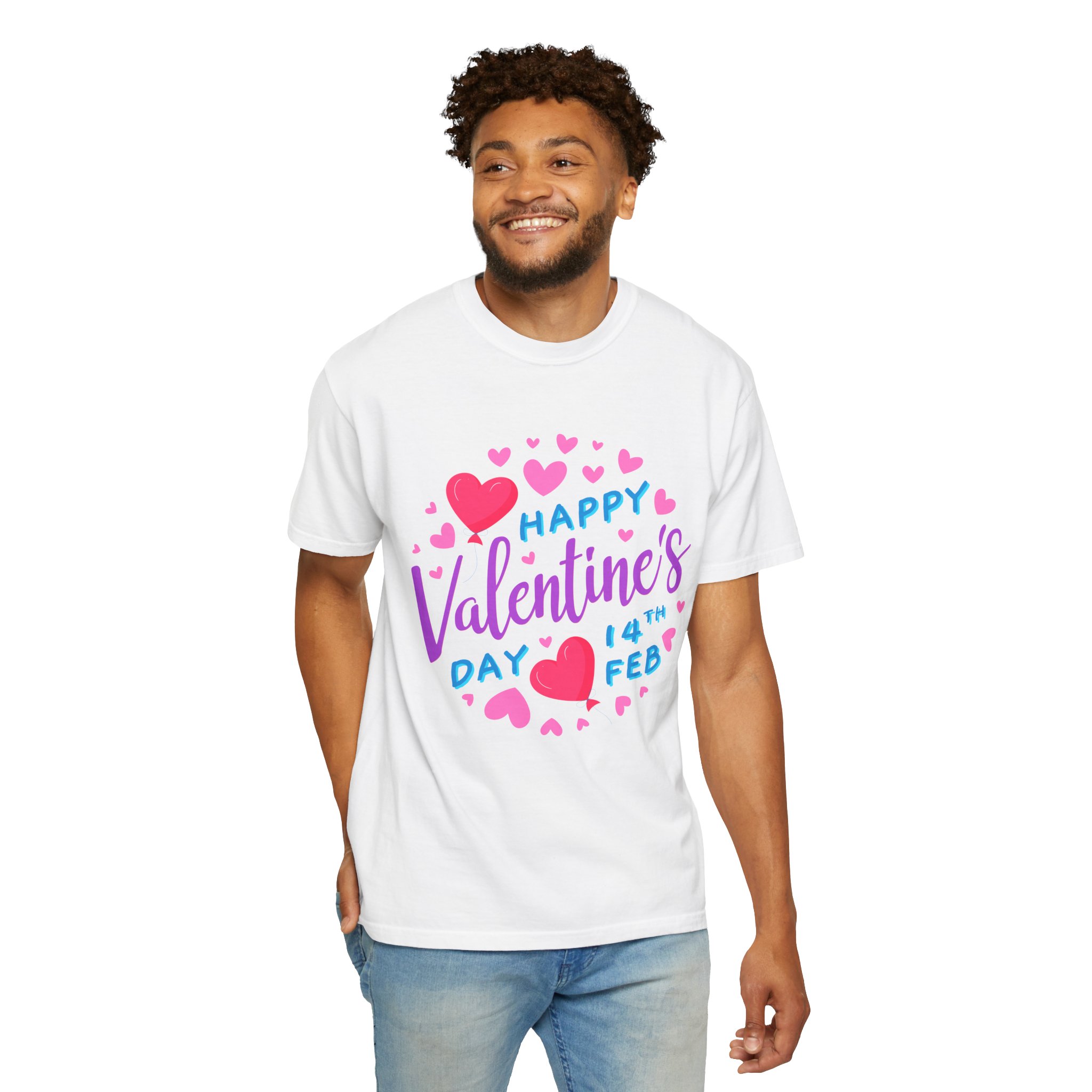 b2 - 8.1 - Happy Valentine’s Day 14th Feb T-Shirt – Cute Heart Graphic Tee for Love, Romance & Festive Celebration. - Image 6