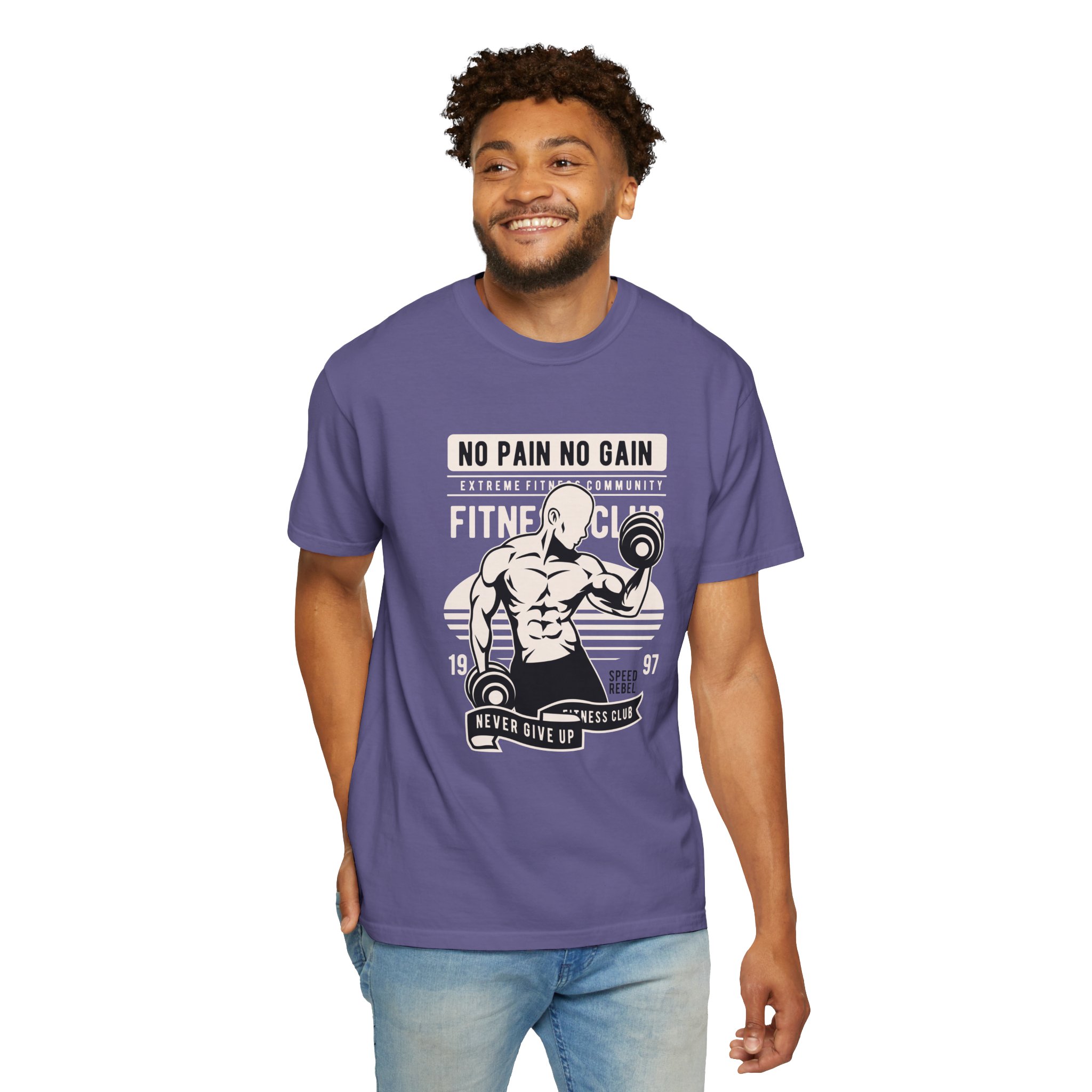 Fitness Motivation T-Shirt, Workout Tee, Gym Gear, Gift for Lifters, Unisex Casual Top, No Pain No Gain Design. - Image 34