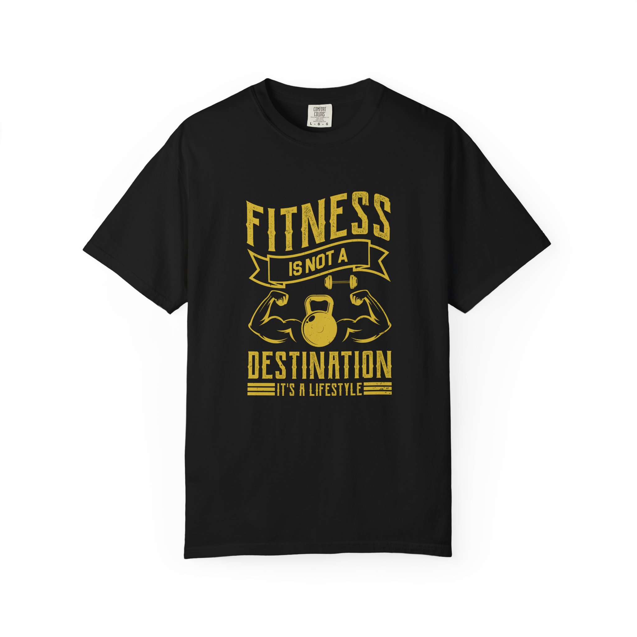 b2 - 6.1 - Fitness Is Not a Destination T-Shirt – Motivational Gym Graphic Tee with Kettlebell Design for Strength, Progress & Healthy Lifestyle. - Image 33