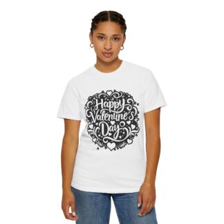 Happy Valentine’s Day Heart Floral T-Shirt – Romantic Floral Graphic Tee for Couples, Love Gifts & Festive Celebration. - Image 12