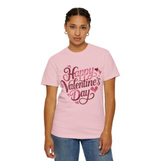 Happy Valentine’s Day Heart Script T-Shirt – Romantic Love Graphic Tee for Couples, Gift Giving & Festive Celebration. - Image 52