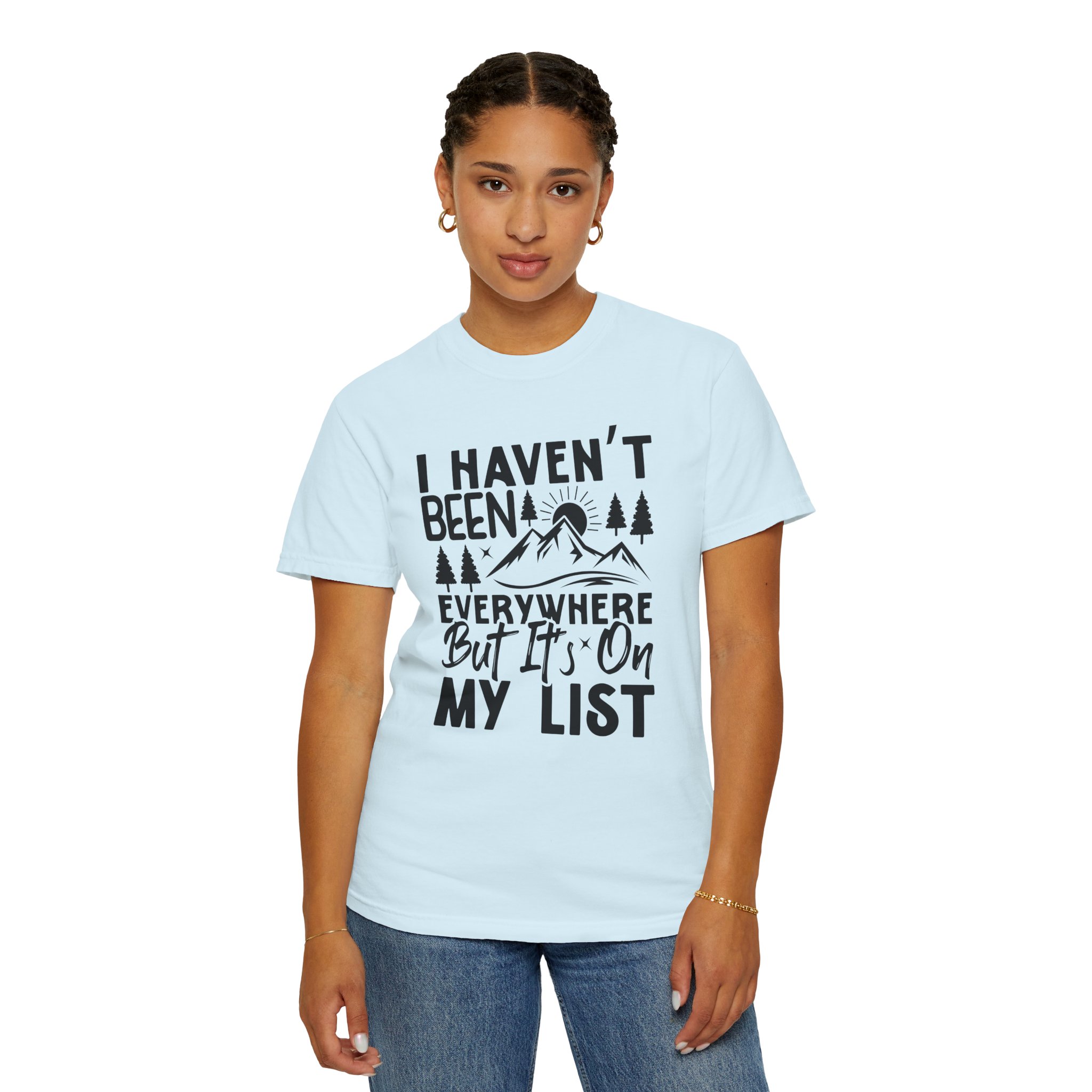 Adventure List T-Shirt, Unisex Garment-Dyed Tee, Travel Shirt, Gift for Explorers, Hiking Apparel, Outdoor Enthusiast Top. - Image 44
