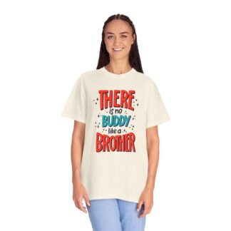 Motivational t-shirt for Heartwarming Brothers - There Is No Buddy Like a Brother Unisex Tee - Image 3