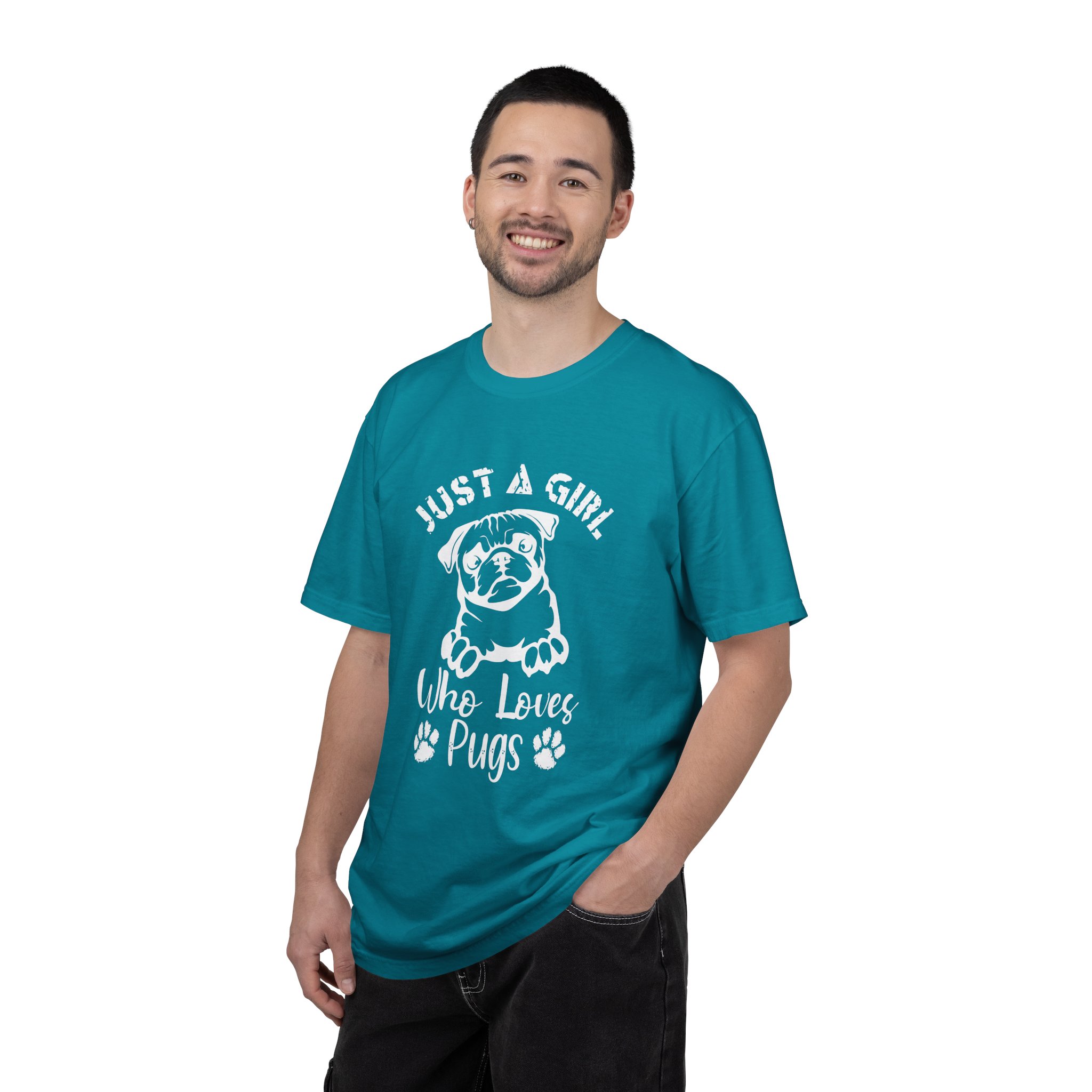 C - 4.13a - Just A Girl Who Loves Pugs T-Shirt for dog lovers. - Image 18