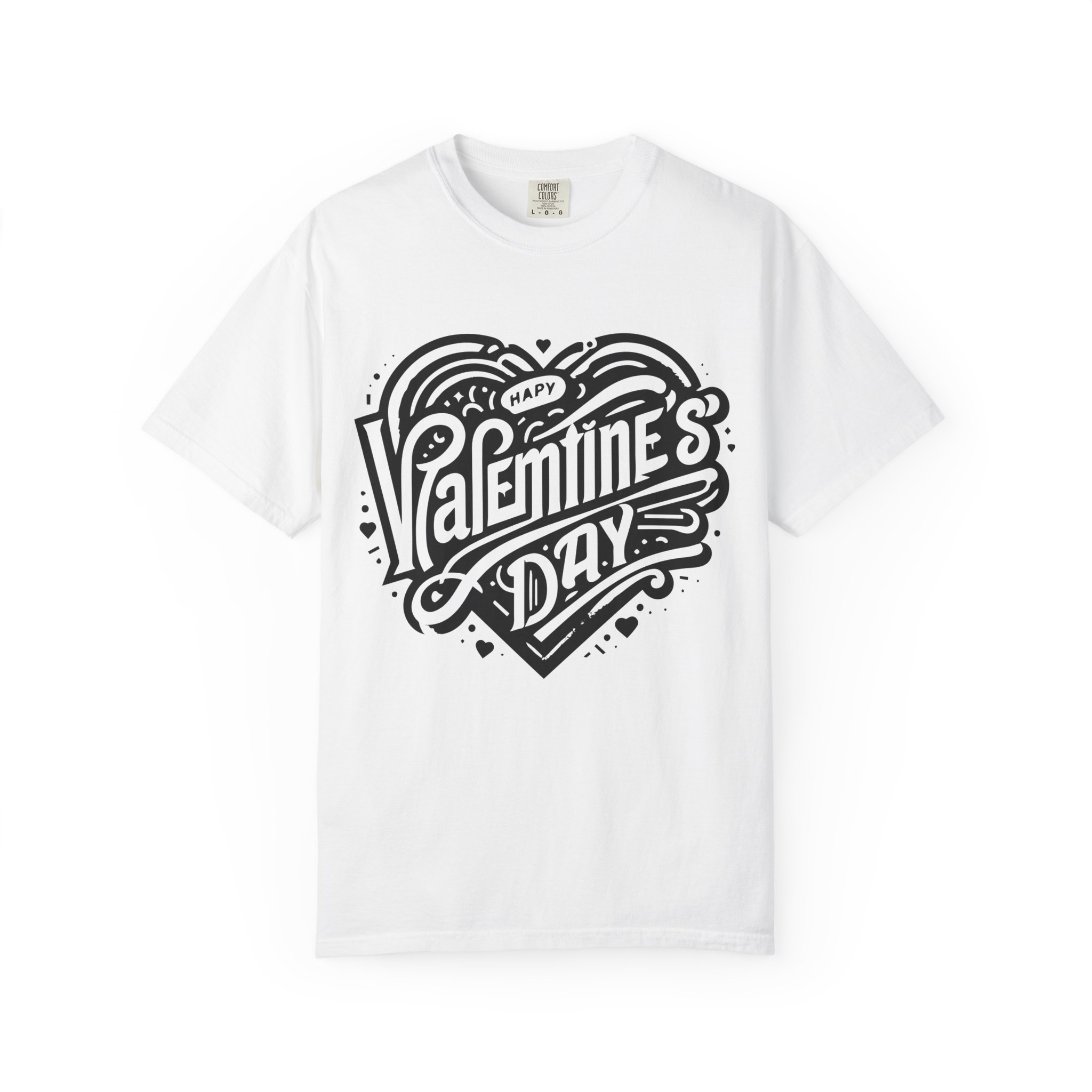 C - 8.12. - Valentine's Day Heart Graphic T-Shirt. - Image 9