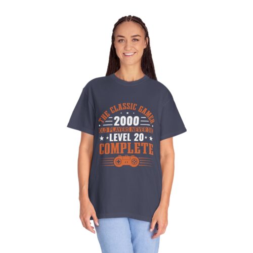 Retro gaming tee Gamer Level 20 Unisex Tshirt - Image 3