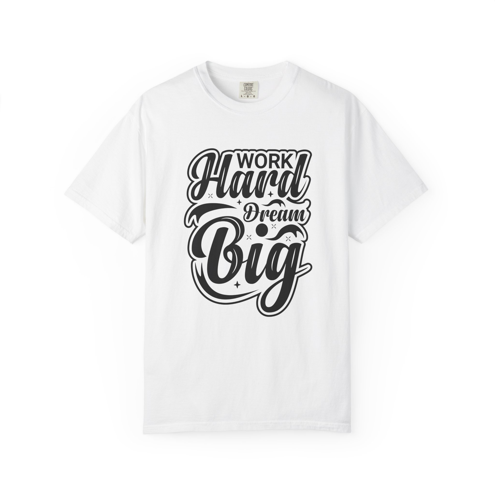 Motivational T-Shirt - Work Hard Dream Big - Unisex Tee for Inspiration, Casual Wear, Gift, Fitness, Entrepreneurs. - Image 9