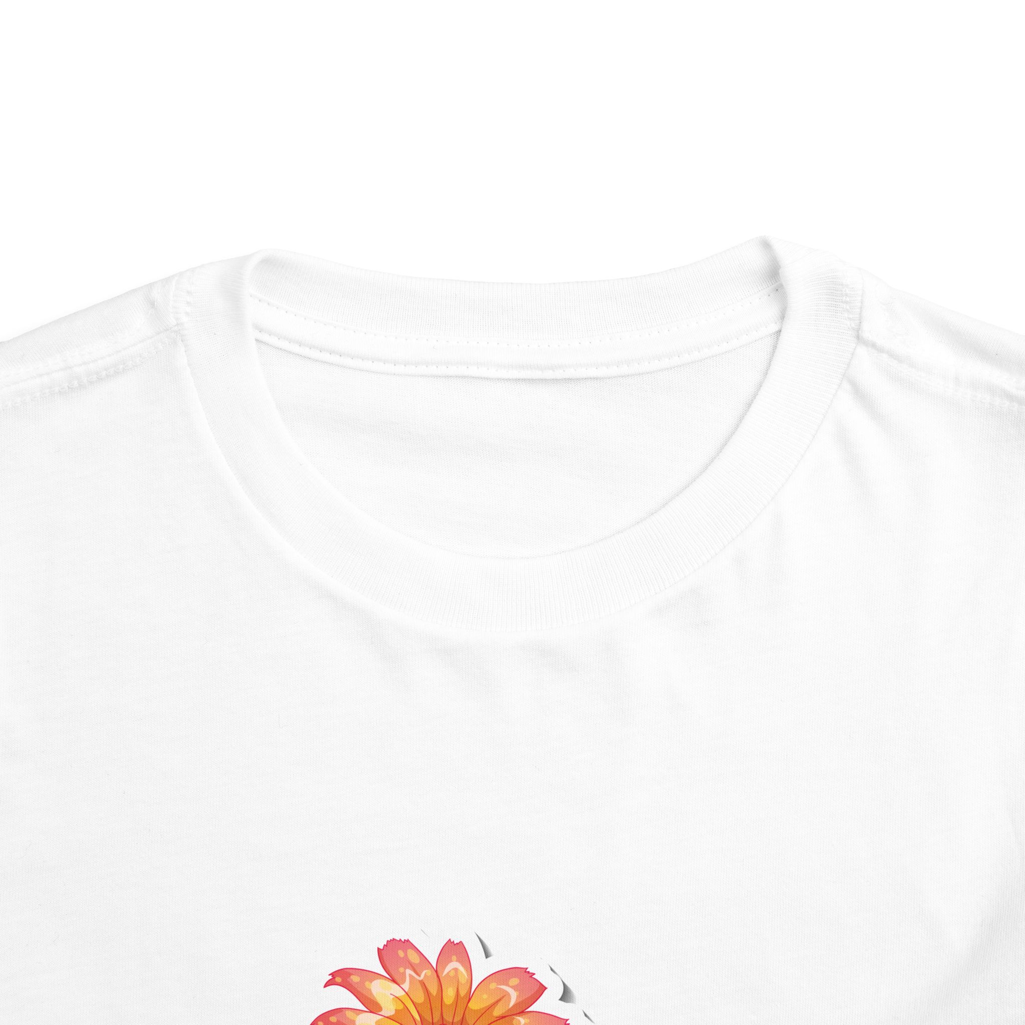 Blue Butterfly & Flower Toddler T-Shirt – Cute Nature Graphic Tee for Kids, Boys & Girls. - Image 8
