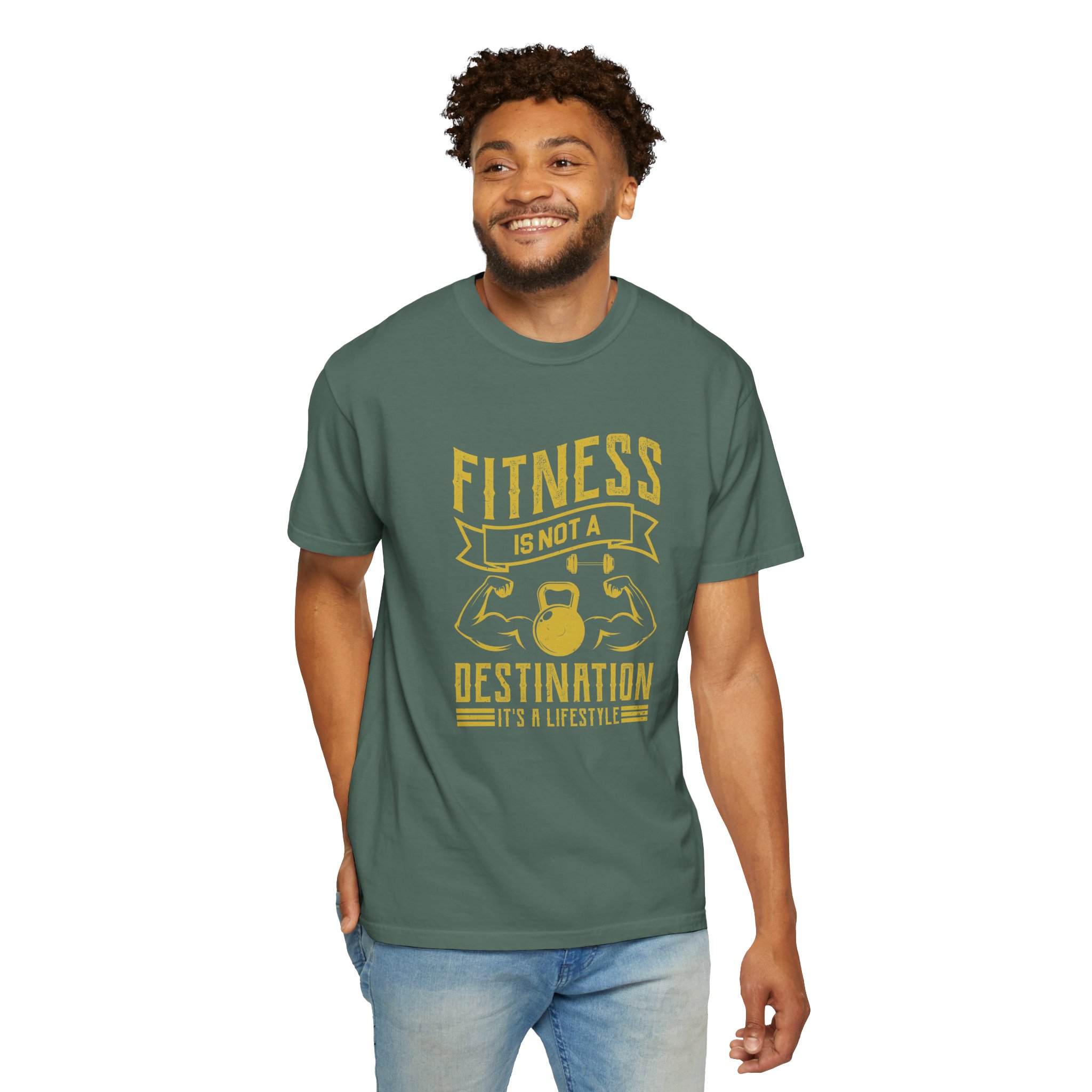 b2 - 6.1 - Fitness Is Not a Destination T-Shirt – Motivational Gym Graphic Tee with Kettlebell Design for Strength, Progress & Healthy Lifestyle. - Image 22