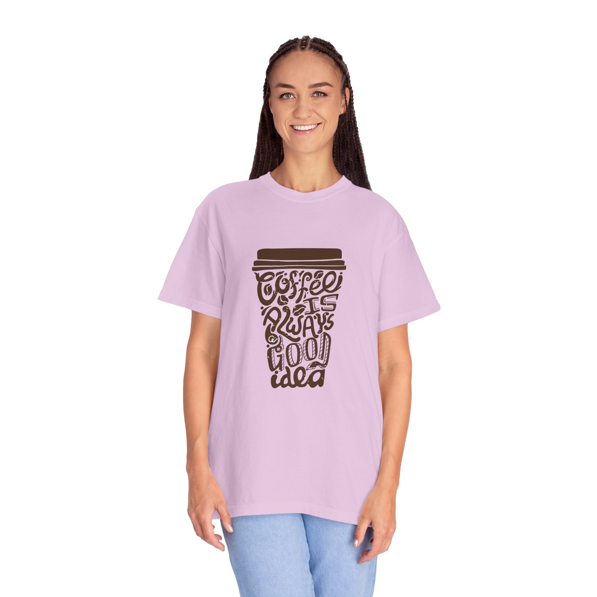 Coffee Lovers Unisex T-shirt - Soft Garment-Dyed Tee, Perfect for Everyday Wear, Coffee-Themed Gift, Unique Graphic Tee. - Image 35