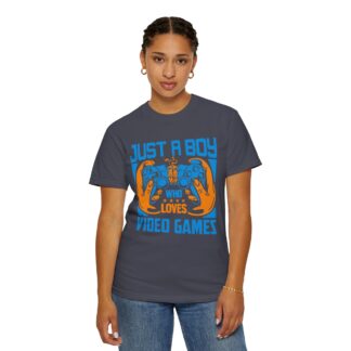 Game Controller T Shirt for Young Gamers - Just a Boy Who Loves Video Games Unisex Tee - Image 36
