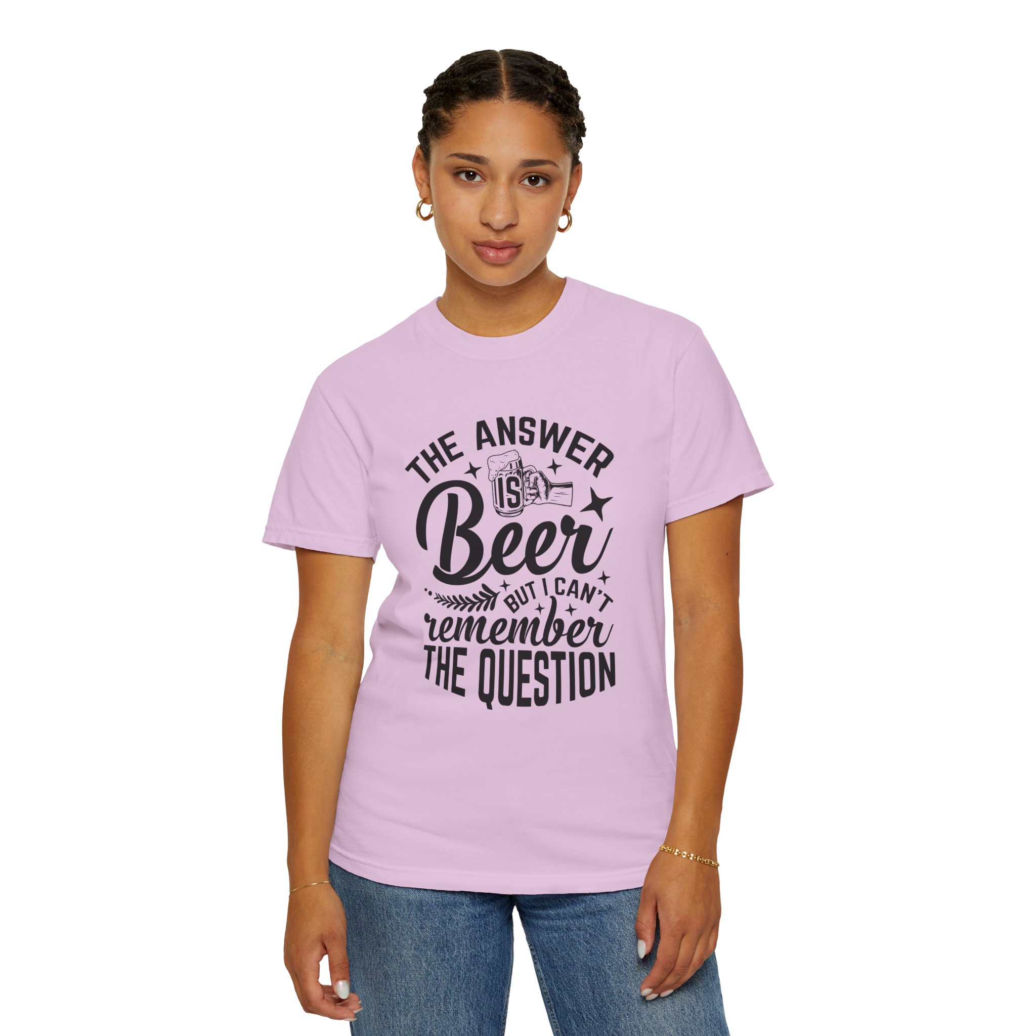 Funny Beer T-Shirt, The Answer is Beer Graphic Tee, Unisex Casual Wear, Gift for Beer Lovers, Birthday Present, Humor Clothing. - Image 44