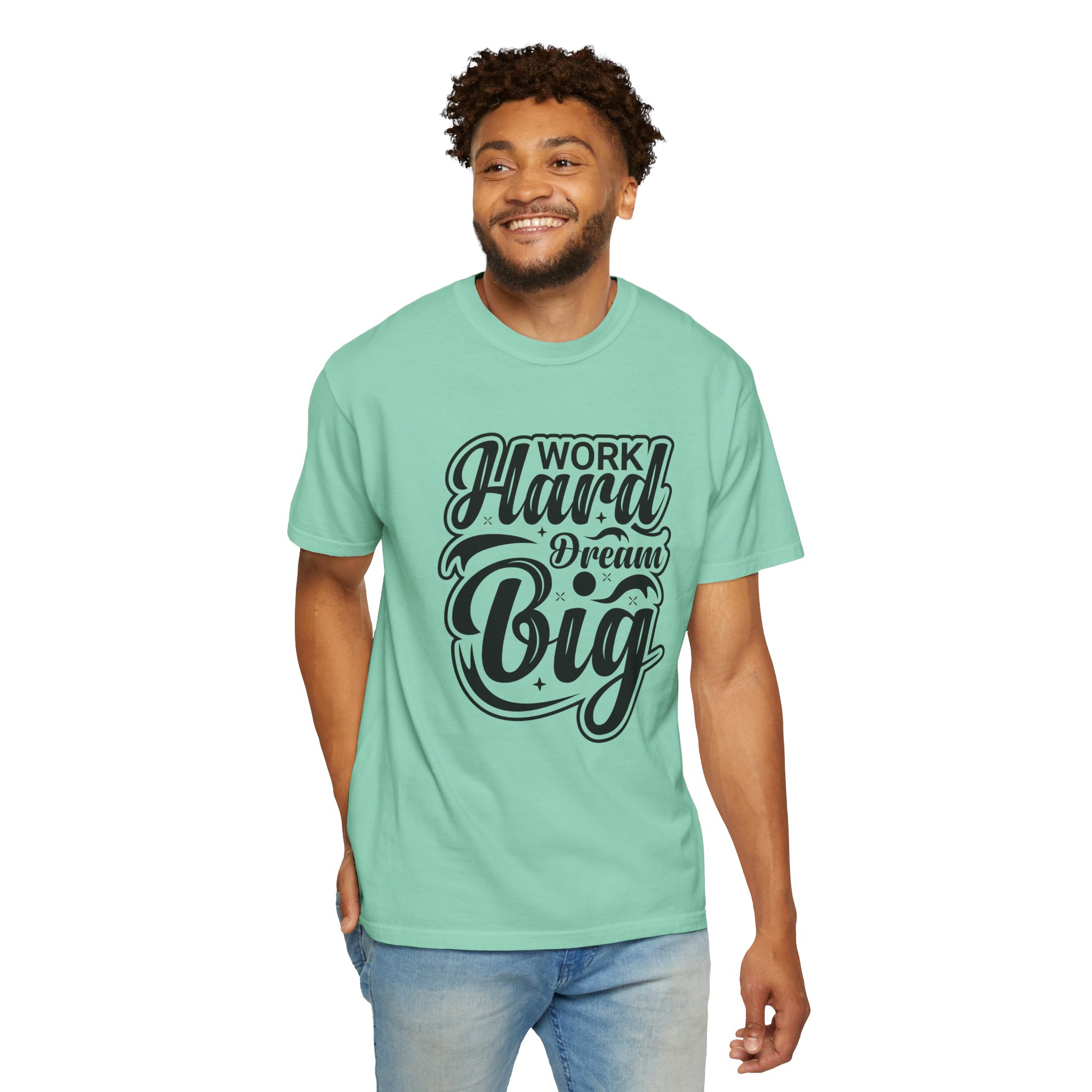 Motivational T-Shirt - Work Hard Dream Big - Unisex Tee for Inspiration, Casual Wear, Gift, Fitness, Entrepreneurs. - Image 30