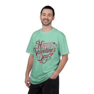 Happy Valentine’s Day Heart Script T-Shirt – Romantic Love Graphic Tee for Couples, Gift Giving & Festive Celebration. - Image 34