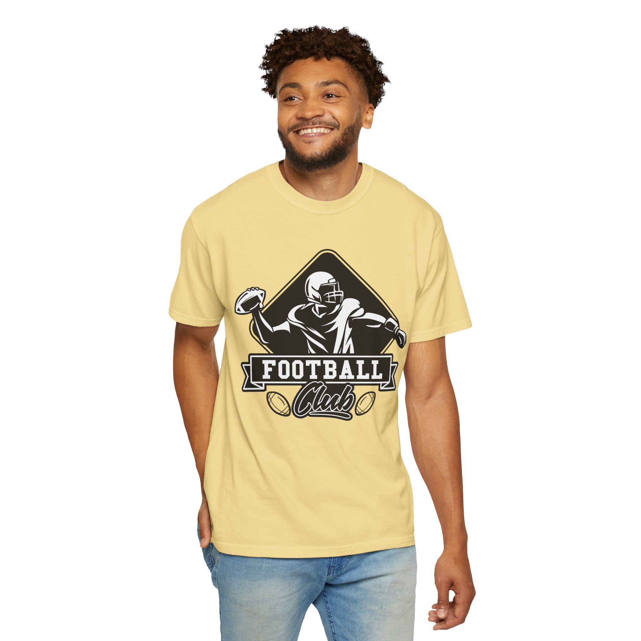 C - 16.15b - Football Club Unisex Garment-Dyed T-shirt | Casual Sportswear, Gift for Football Fans, Team Apparel, Perfect for Game Days. - Image 22