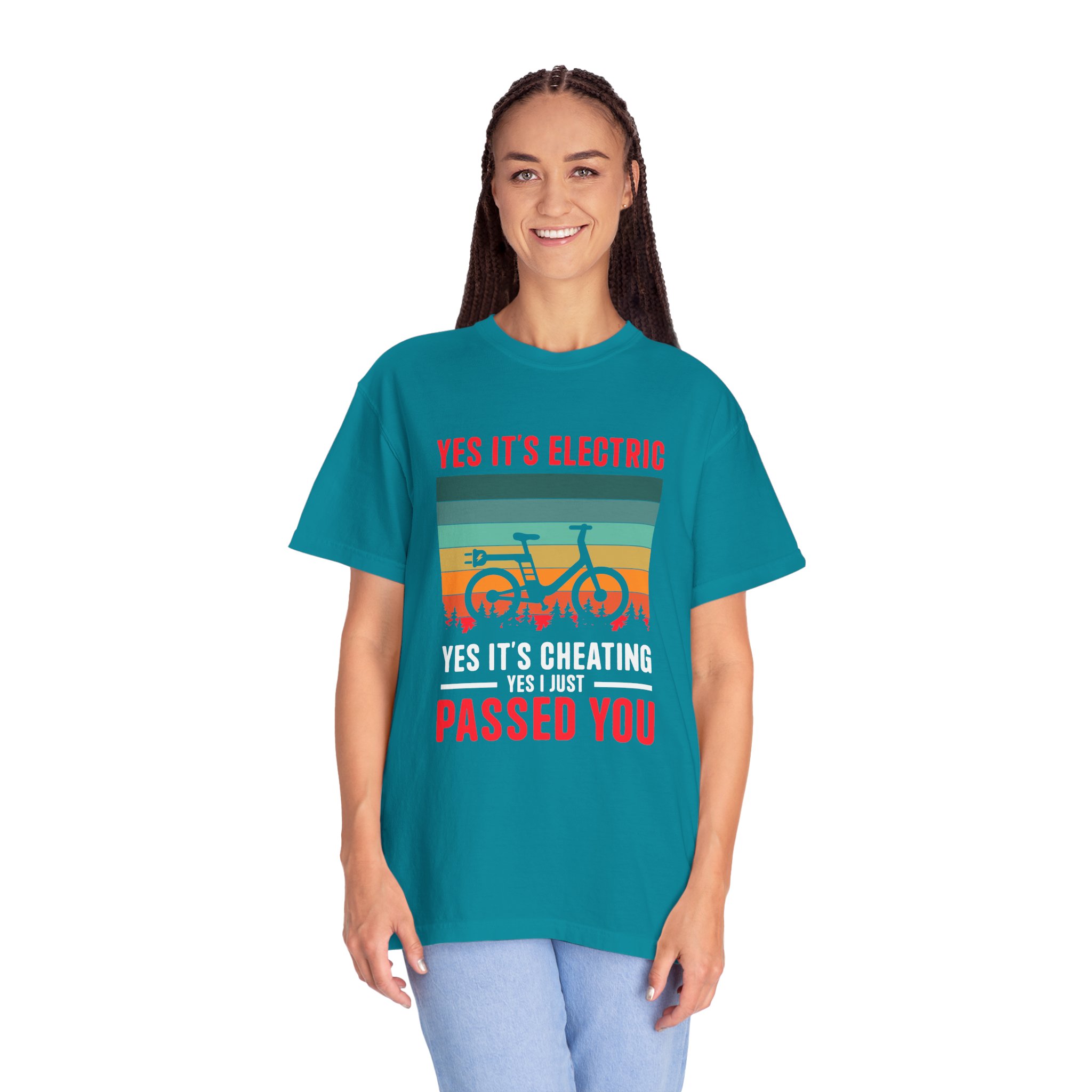 Electric Bike Humor T-Shirt - Perfect Gift for Cyclists, Casual Outfit, Sports Event, Cycling Enthusiasts. - Image 19