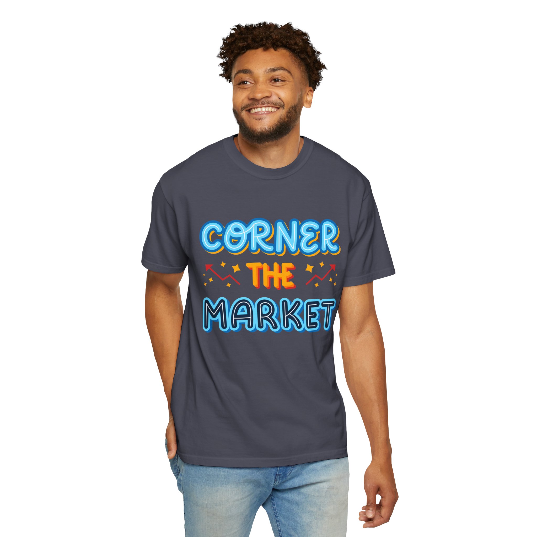 b2 - 2.8c - Corner the Market T-Shirt – Retro Neon Graphic Tee for Ambition, Hustle & Bold Business Vibes. - Image 38