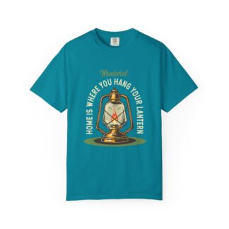 “Home Is Where You Hang Your Lantern” T-Shirt – Vintage Camping Graphic Tee for Outdoor Lovers, Fun Adventure Wear & Perfect Gift Giving. - Image 17