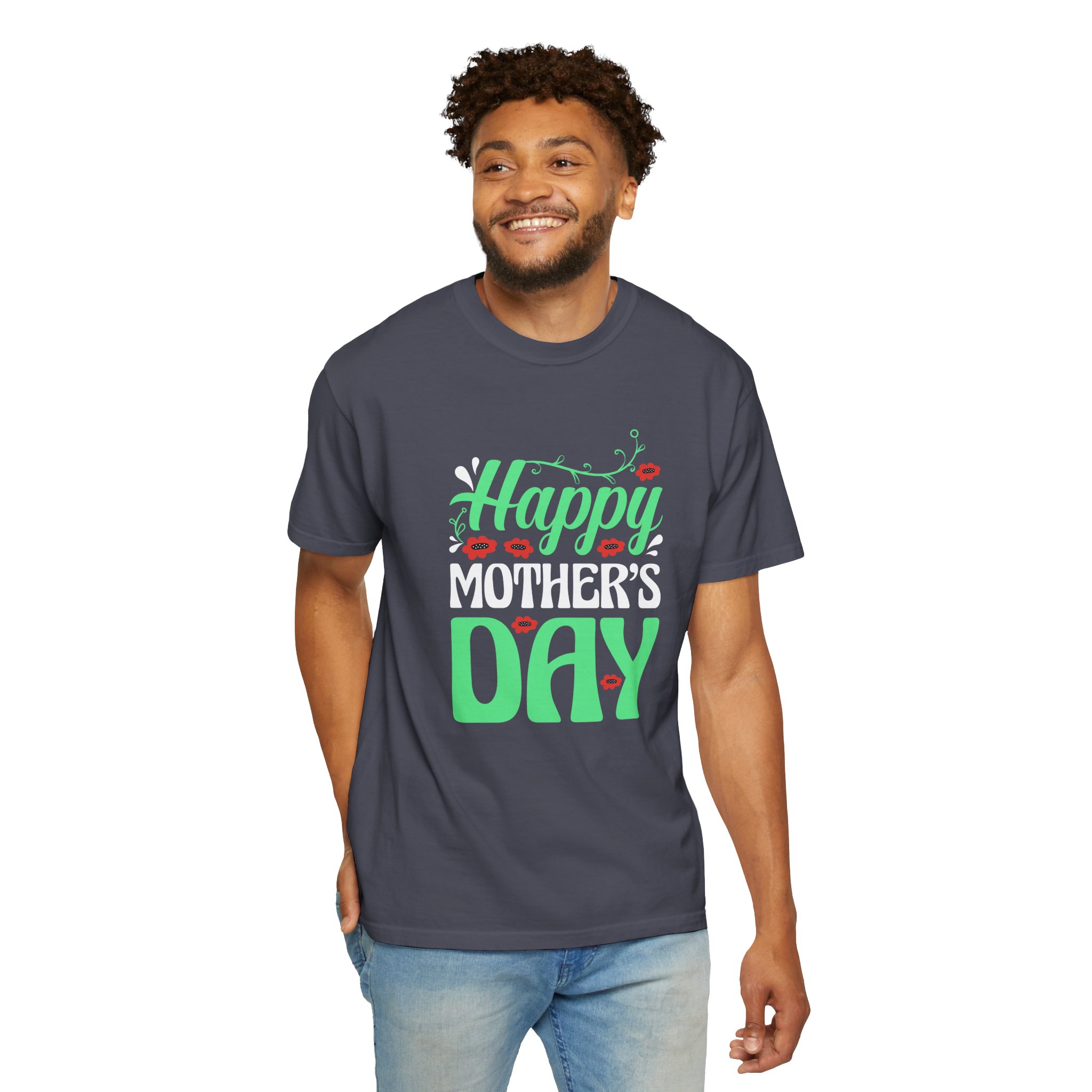 Happy Mother’s Day Festive Floral T-Shirt – Cute Love Graphic Tee for Moms, Perfect Gift Giving & Celebration Wear. - Image 38