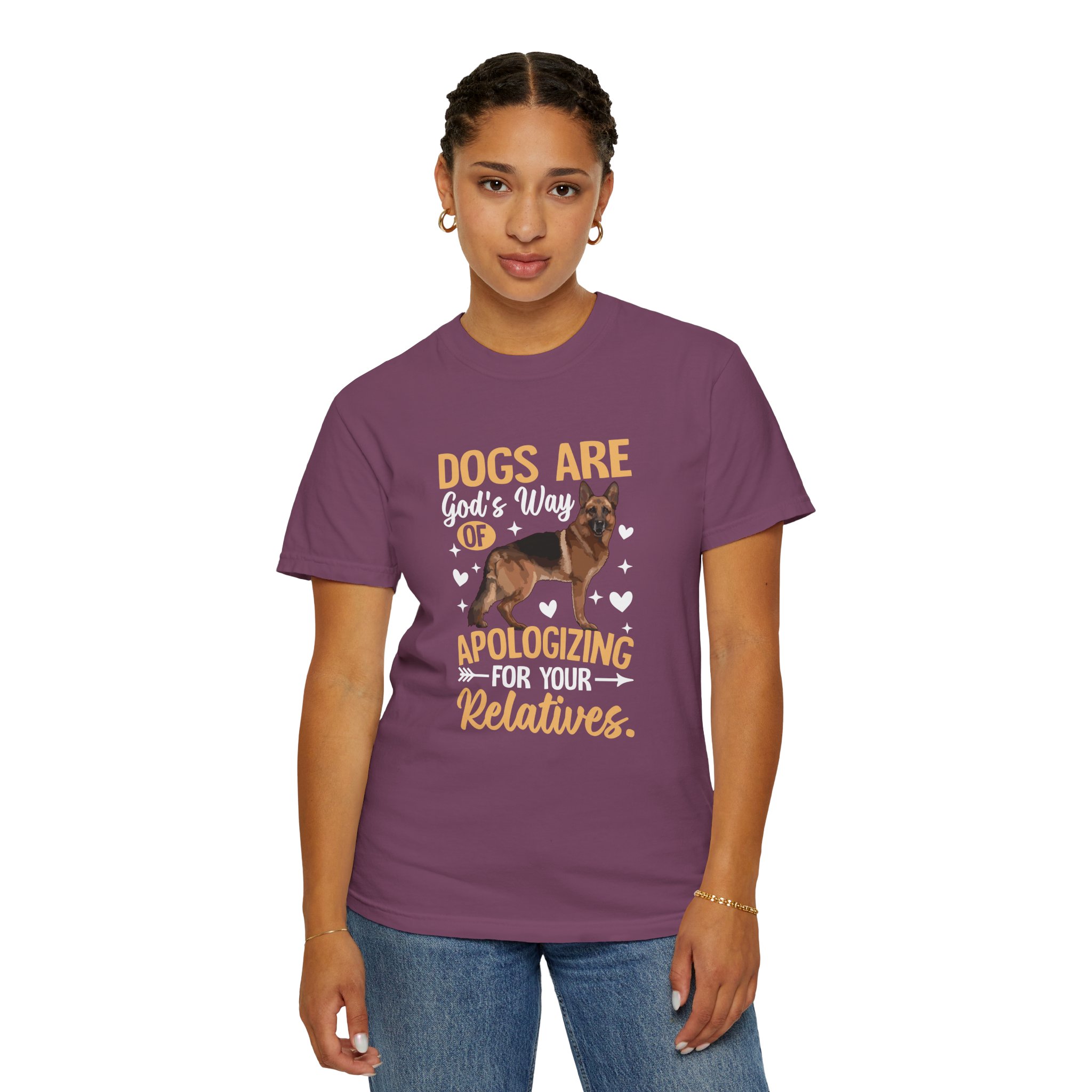 b2 - 4.1 - Dogs Are God’s Way of Apologizing for Your Relatives T-Shirt – Funny Dog Lover Graphic Tee for Humor, Pet Lovers & Playful Vibes. - Image 44