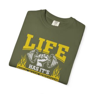 Life Has Its Ups and Downs I Call Them Squats T-Shirt – Funny Gym Graphic Tee for Fitness Humor & Leg Day Motivation. - Image 15