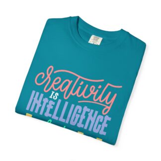 Bold Inspirational T-Shirt: Embrace Creativity - Creativity Is Intelligence Having Fun Unisex Tee - Image 31