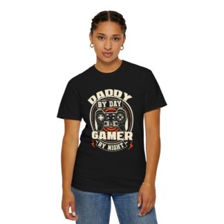 Gamer dad t-shirt - Fun Tee for Dads - Daddy by Day Gamer by Night T-Shirt - Image 28